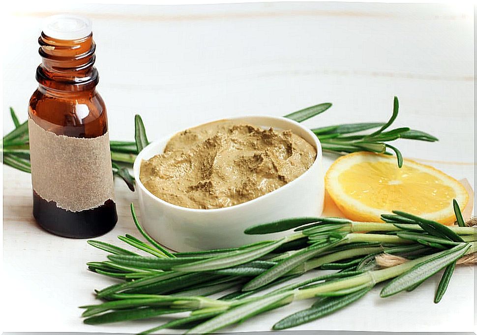 Rosemary and lemon scrub