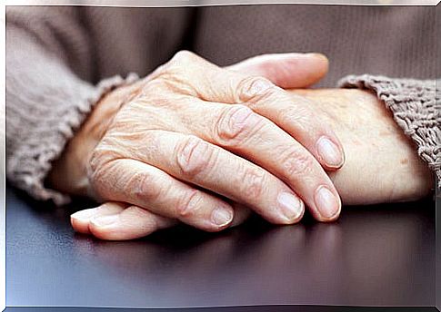 Older person's hands