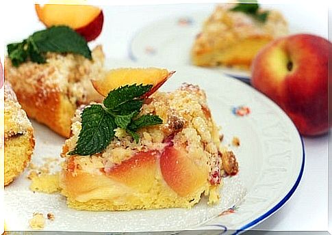 peach crumble