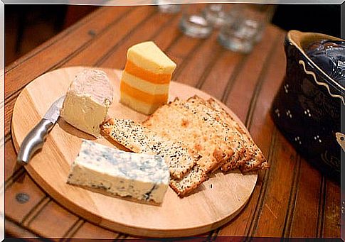 Different types of cheeses