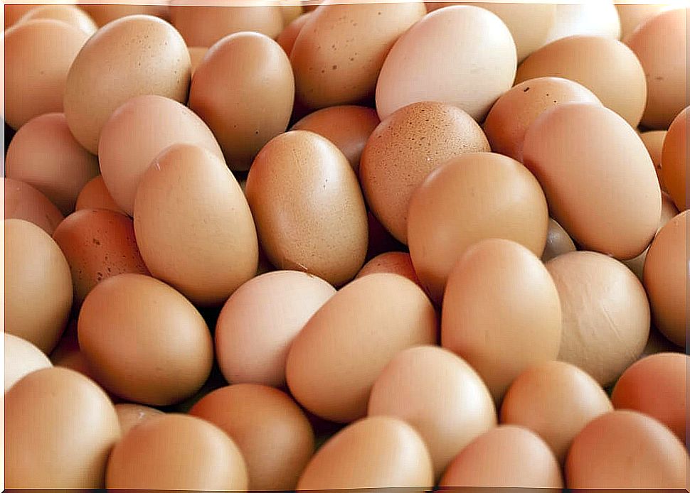 Eggs provide vitamin D and protein.