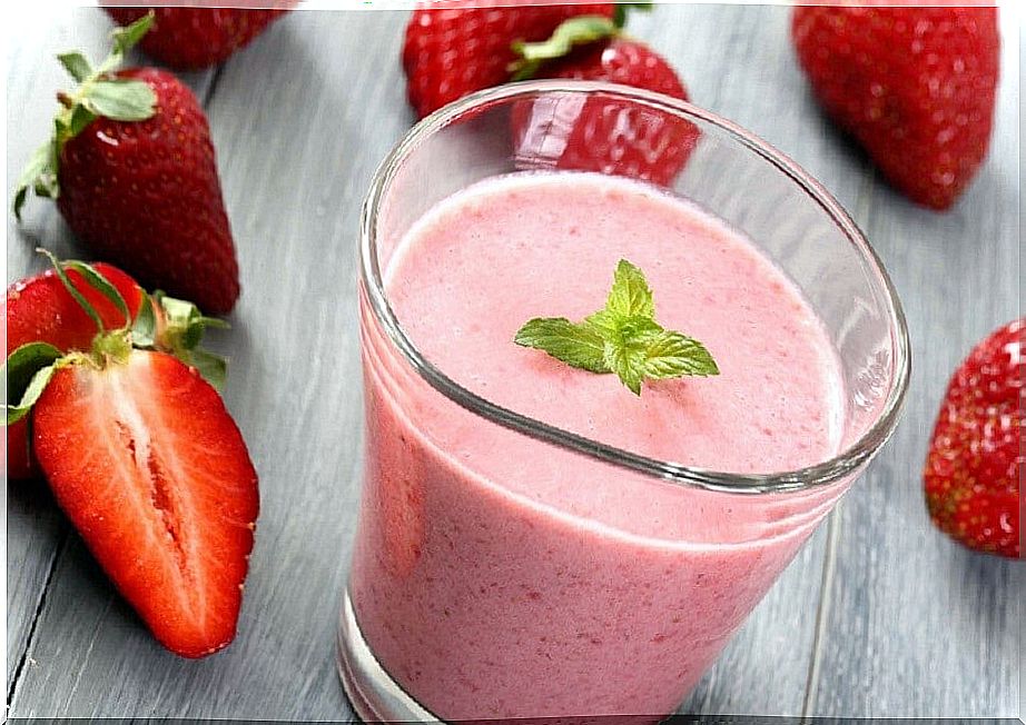 Strawberry milkshake