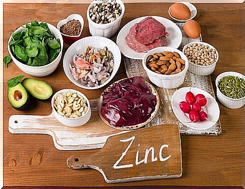 Foods rich in zinc and other nutrients.