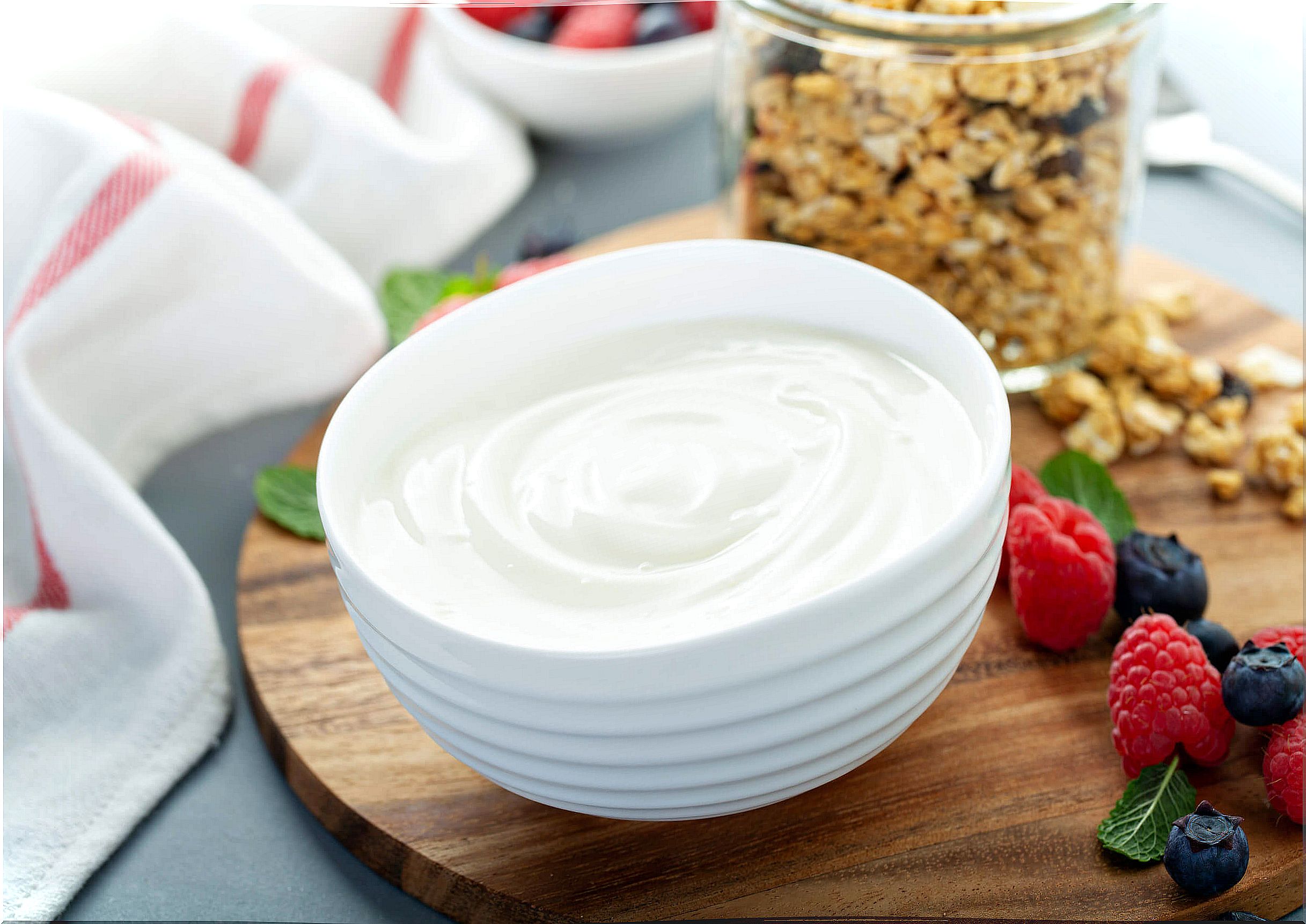 Yogurt is included among antidepressant foods.